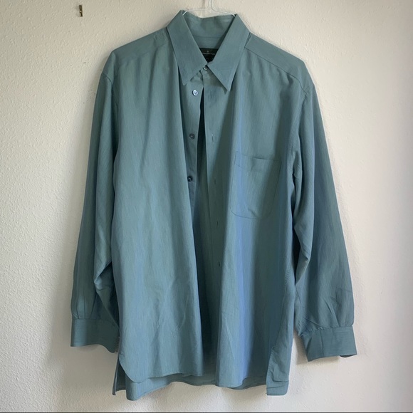Ermenegildo Zegna XXL green men’s dress shirt - Picture 1 of 3